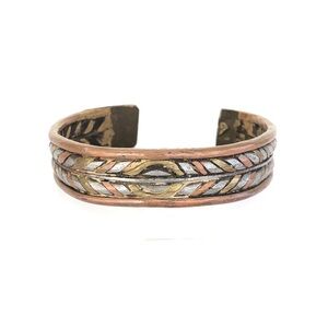 Vintage Mixed Metals Cuff Bracelet